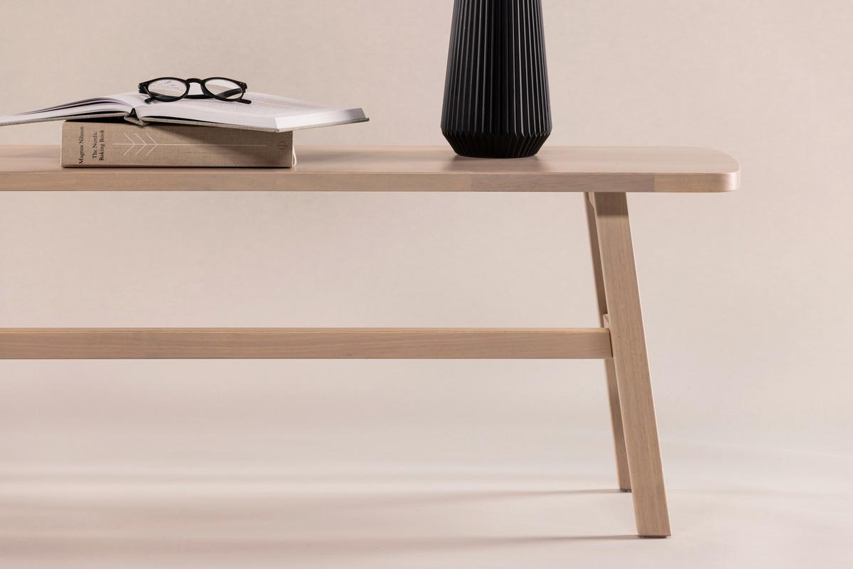 SITZBANK HÄLSÖ - Weiß, Design, Holz (140/45/35cm) - Livetastic