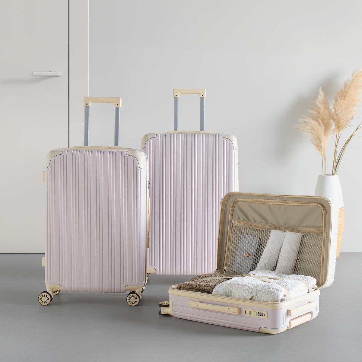Reisekofferset Madeira Lila, 3-teilig - Lila, KONVENTIONELL, Kunststoff/Textil - Mömax