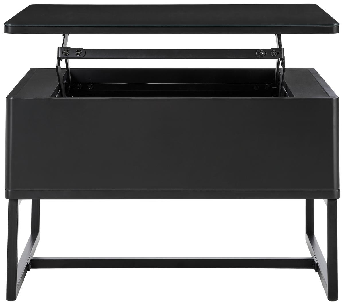STOLIK KAWOWY WILNO - czarny, Design, metal (70/40,5-65,5/60cm) - Livetastic