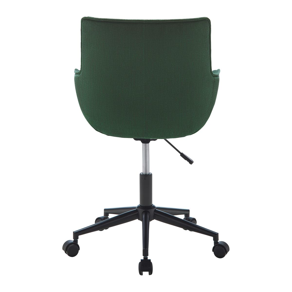 chaise pivotante in Dunkelgrün - Dunkelgrün/Schwarz, Modern, Kunststoff/Textil (57/83-93/62cm) - Mömax