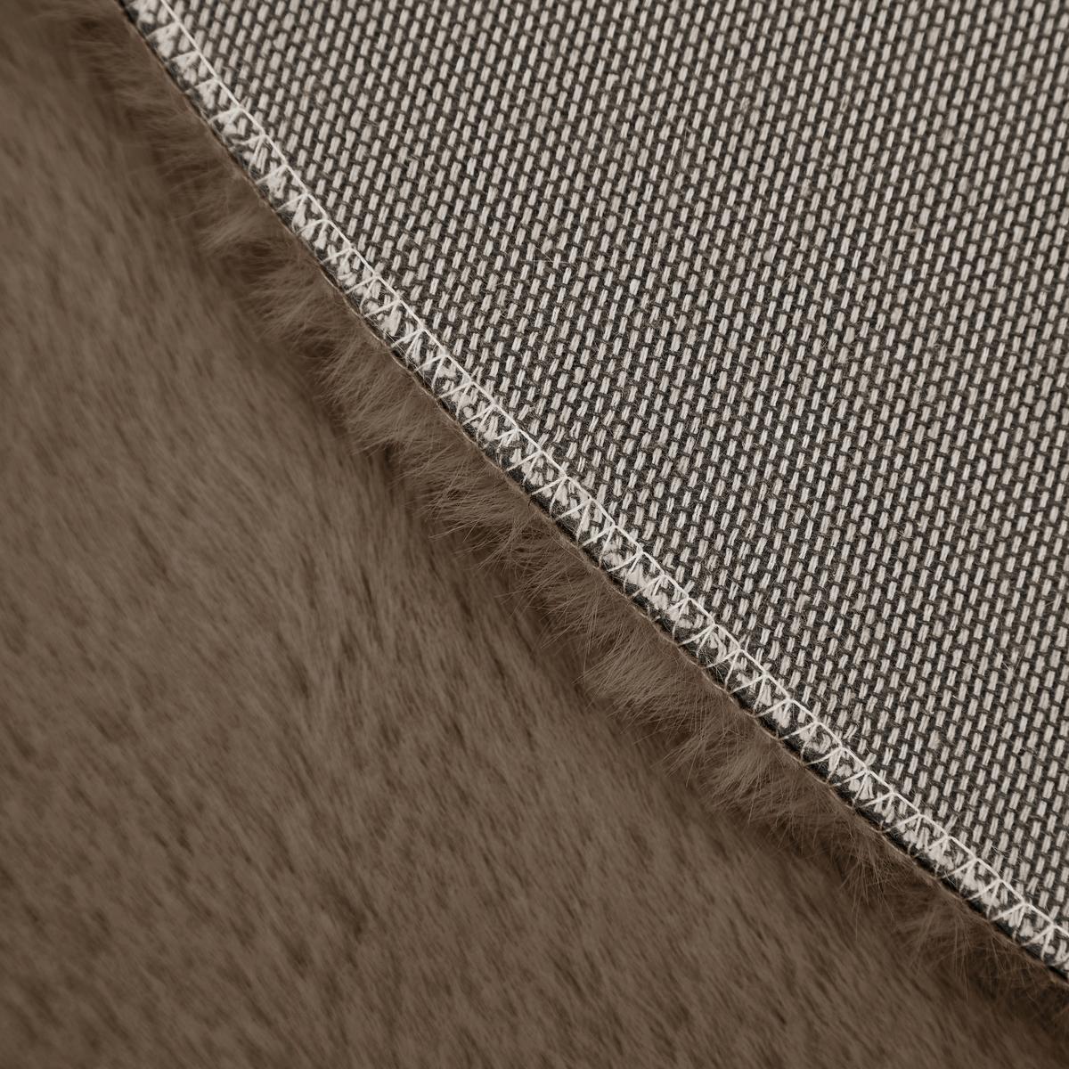 Umetno Krzno Caroline 5 - temno rjava/rjava, Moderno, tekstil (120cm) - Mömax