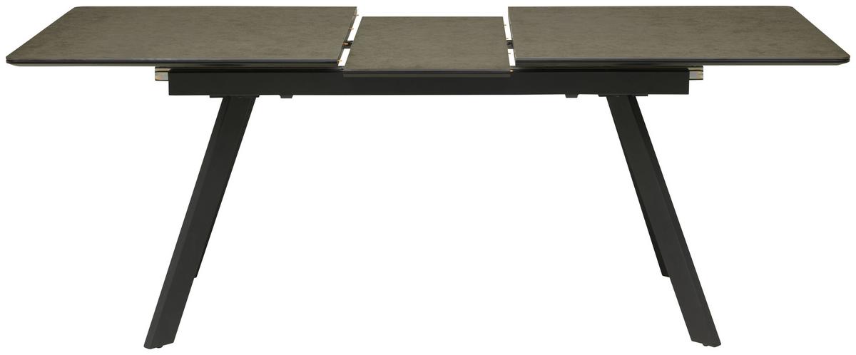 Jedilna Miza Tea, Črna, Keramika, 160-200x90 - črna/antracit, Trendi, kovina/leseni material (160-200/76/90cm) - MID.YOU