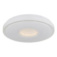 Led Stropna Svjetiljka Astania - bijela/boje kroma, Basics, metal/plastika (38/6,5cm) - Globo