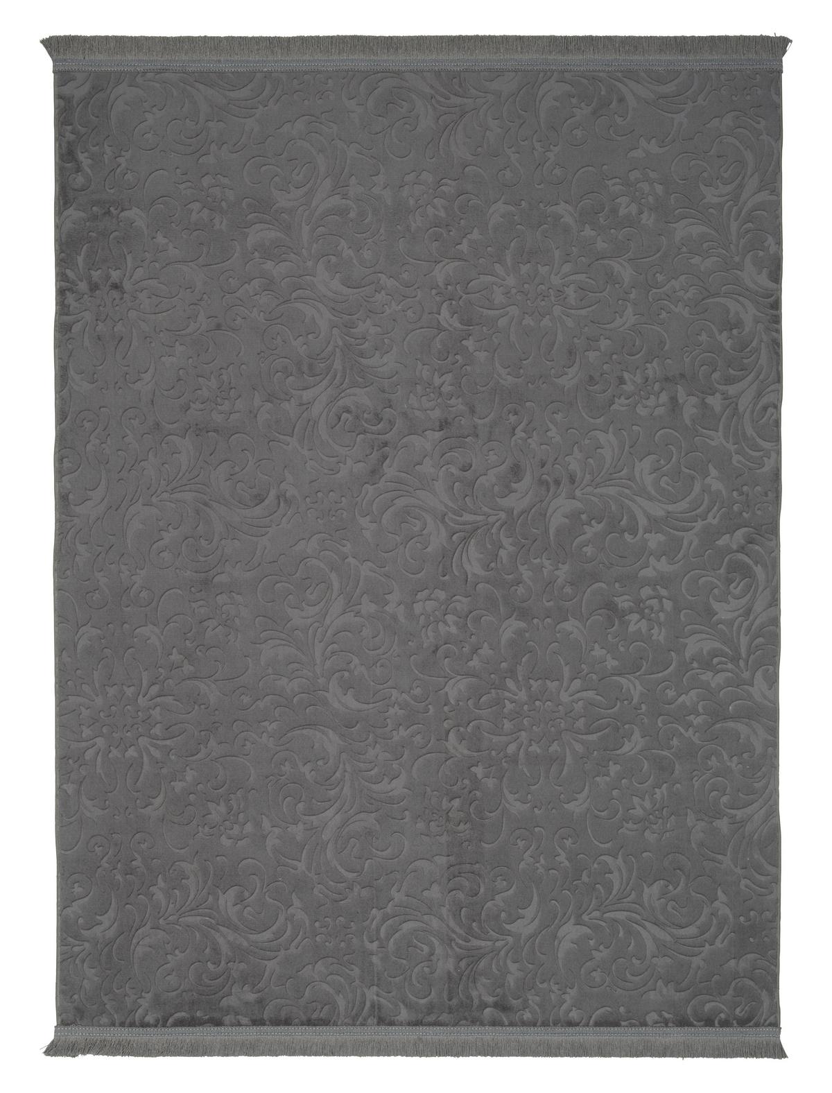 Webteppich Daphne 1 in Anthrazit ca. 80x140cm - Anthrazit, MODERN, Textil (80/140cm) - Modern Living