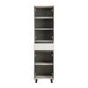 ARMOIRE HAUTE SOPHIA -EXKLUSIV- - noir/cachemire, MODERN, matériau en bois (50/190/33cm) - Mömax