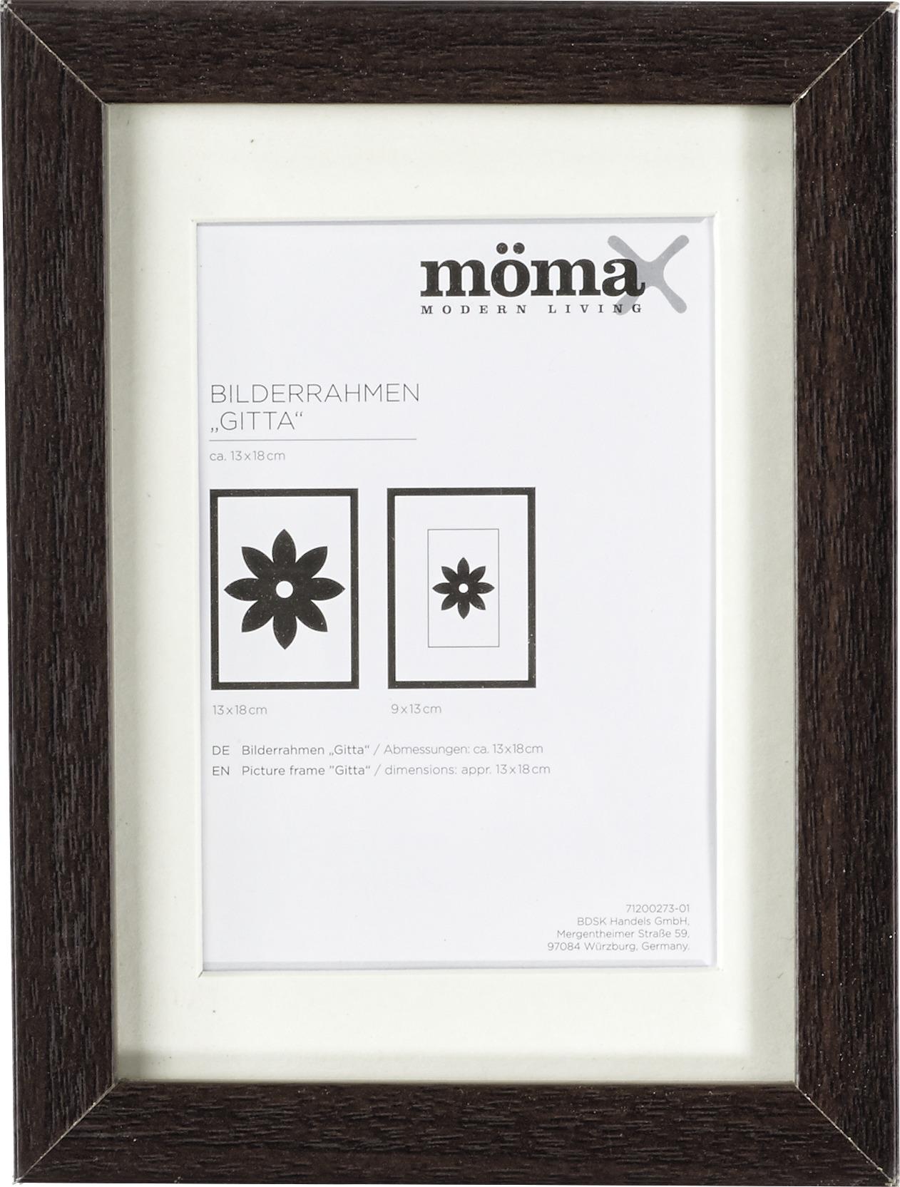 Okvir Za Slike Gitta - wenge, Moderno, steklo/leseni material (13/18/3,6cm) - Modern Living