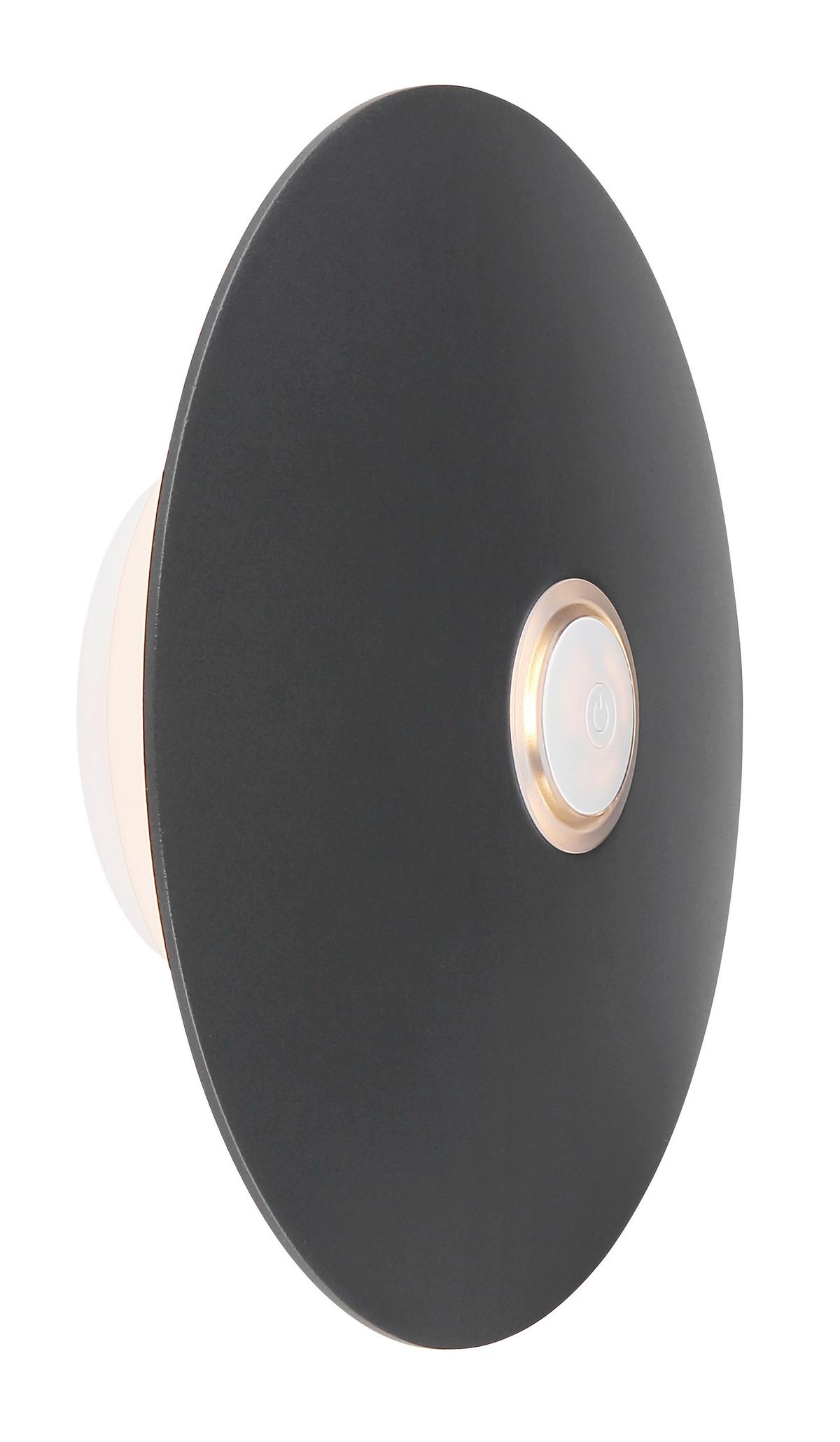 Akku-Tischleuchte Kyler Grau/Weiß max. 3 Watt - Schwarz/Weiß, Design, Kunststoff/Metall (18/30cm) - Globo