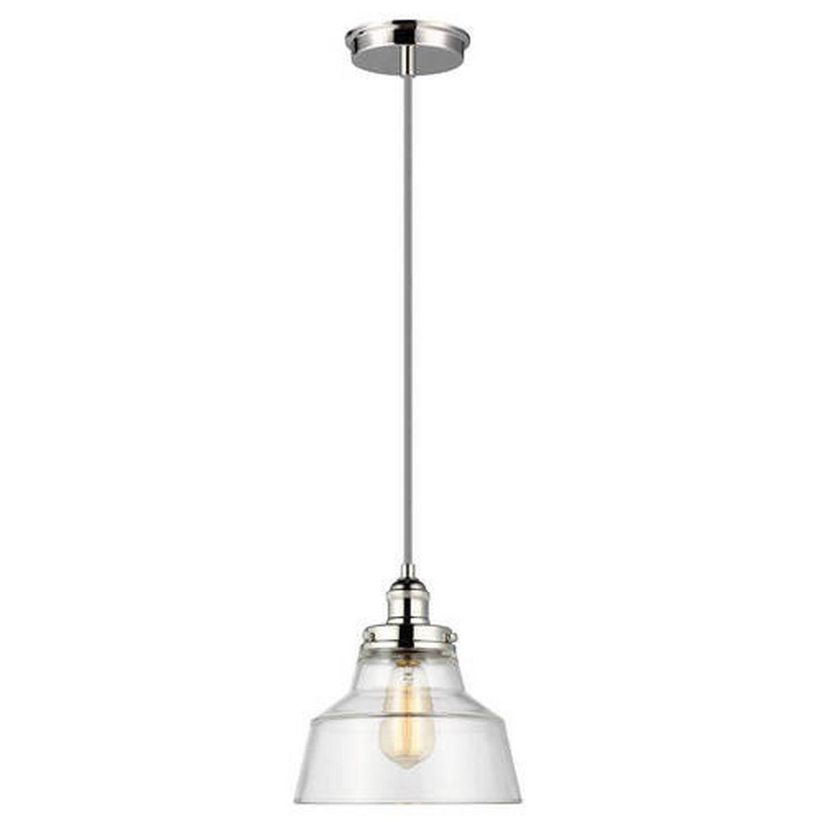 Viseća Svjetljka Baskin - boje nikla, Konvencionalno, staklo/metal (25.4/30.1cm) - Elstead Lighting
