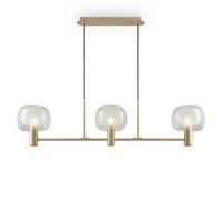 Pendelleuchte Vision Goldfarben max. 60 Watt - Transparent/Goldfarben, Trend, Glas/Metall (104/18/26cm) - MAYTONI