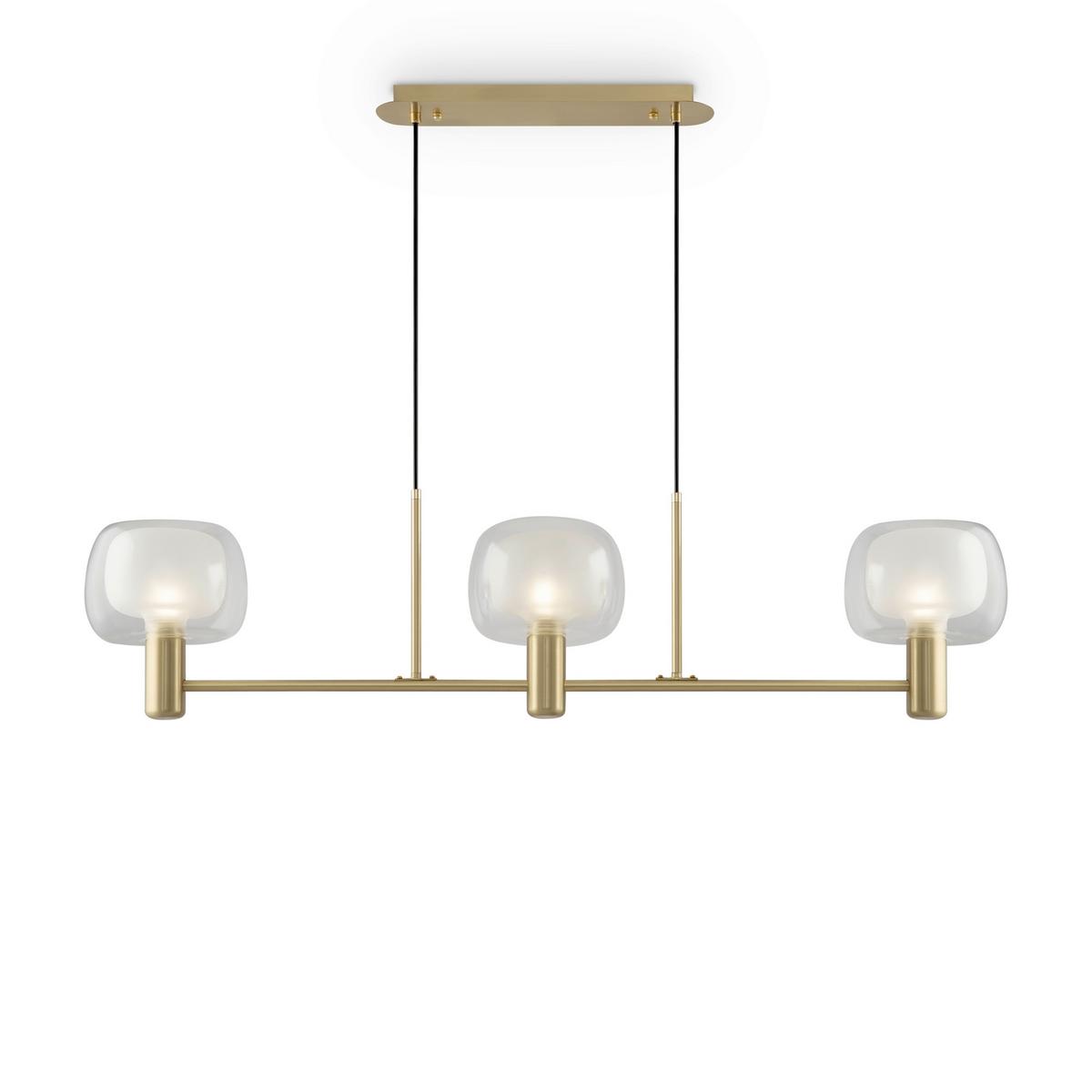 Pendelleuchte Vision Goldfarben max. 60 Watt - Transparent/Goldfarben, Trend, Glas/Metall (104/18/26cm) - MAYTONI