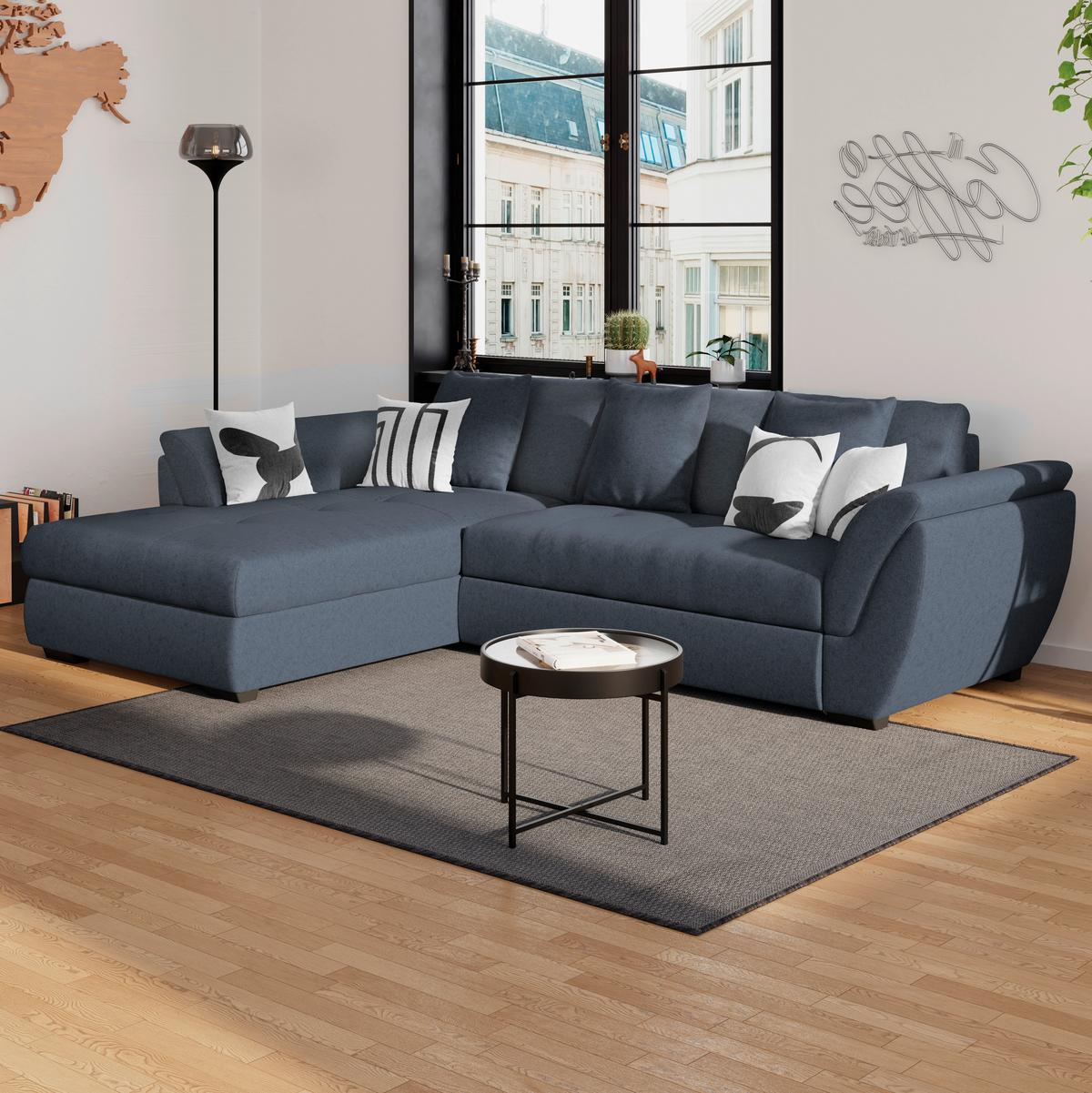 Coltar Berisso - albastru închis, Design, textil (187/278cm) - Mömax