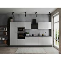 Kuhinjski Blok Z Aparati Oliver, 340cm - srebrne barve/siva, Design, kovina/leseni material (340cm) - Respekta