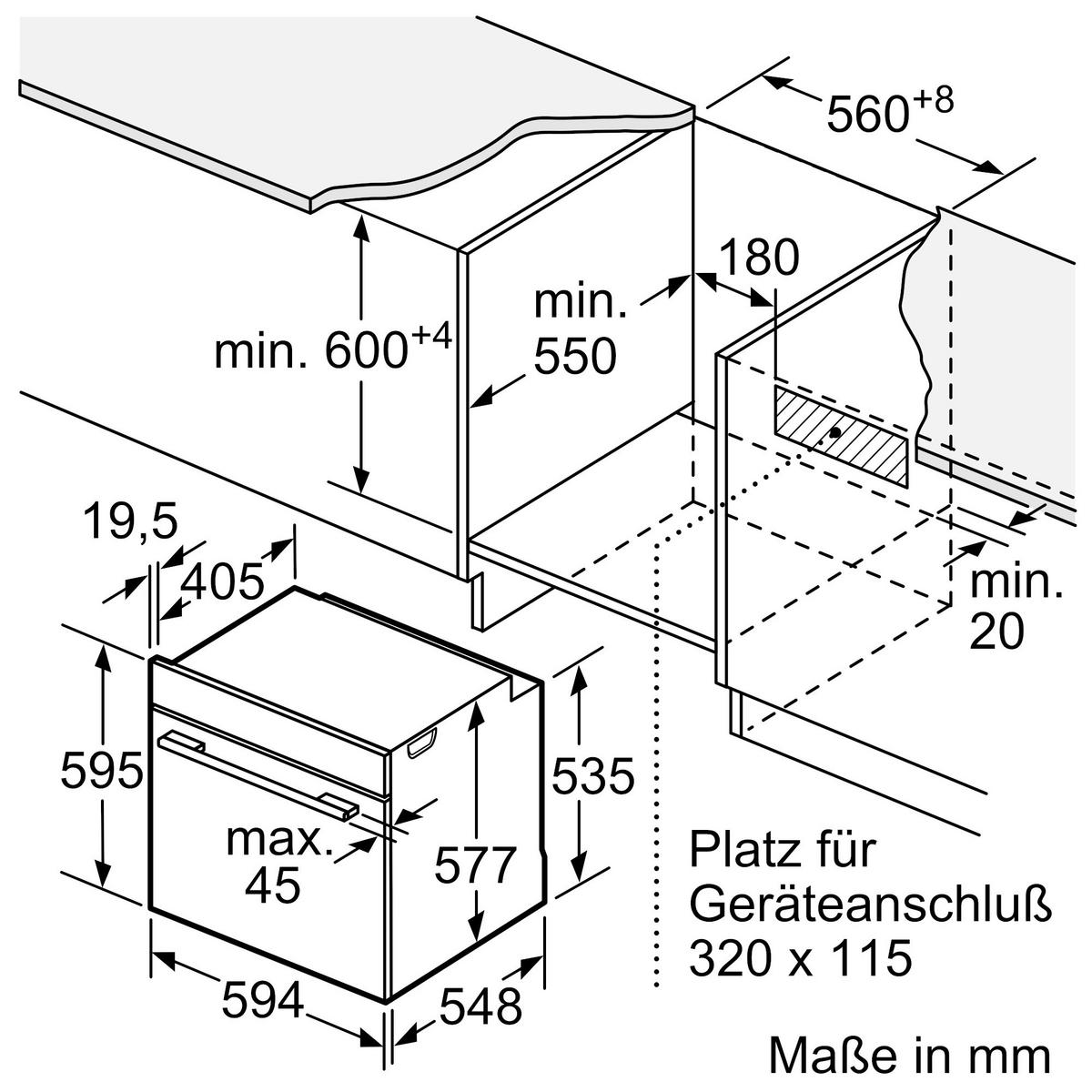 Backofen HM936GCB1 mit Mikrowellenfunktion - Schwarz, Metall (59,4/59,5/54,8cm) - Siemens