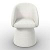 STOL MED ARMSTÖD MAIA - vit, Modern, metall/textil (60/84,5/59cm) - Bessagi Home