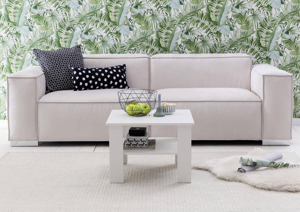 Dohányzóasztal Mid.you - fehér, Konventionell, faalapú anyag (60/60/42cm) - MID.YOU