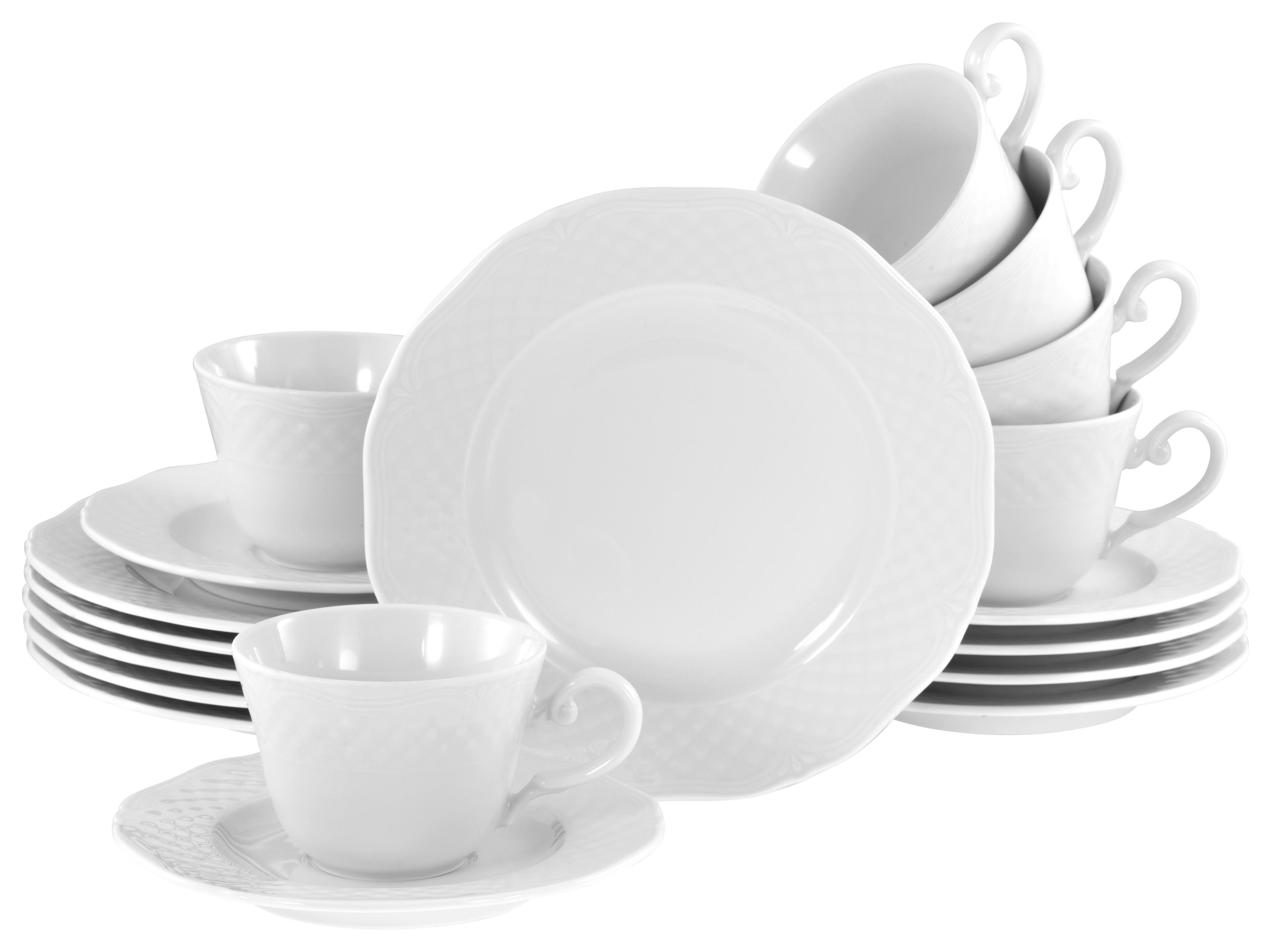 Kavni Servis Arianne, 18-Delni - bela, Basics, keramika - Creatable