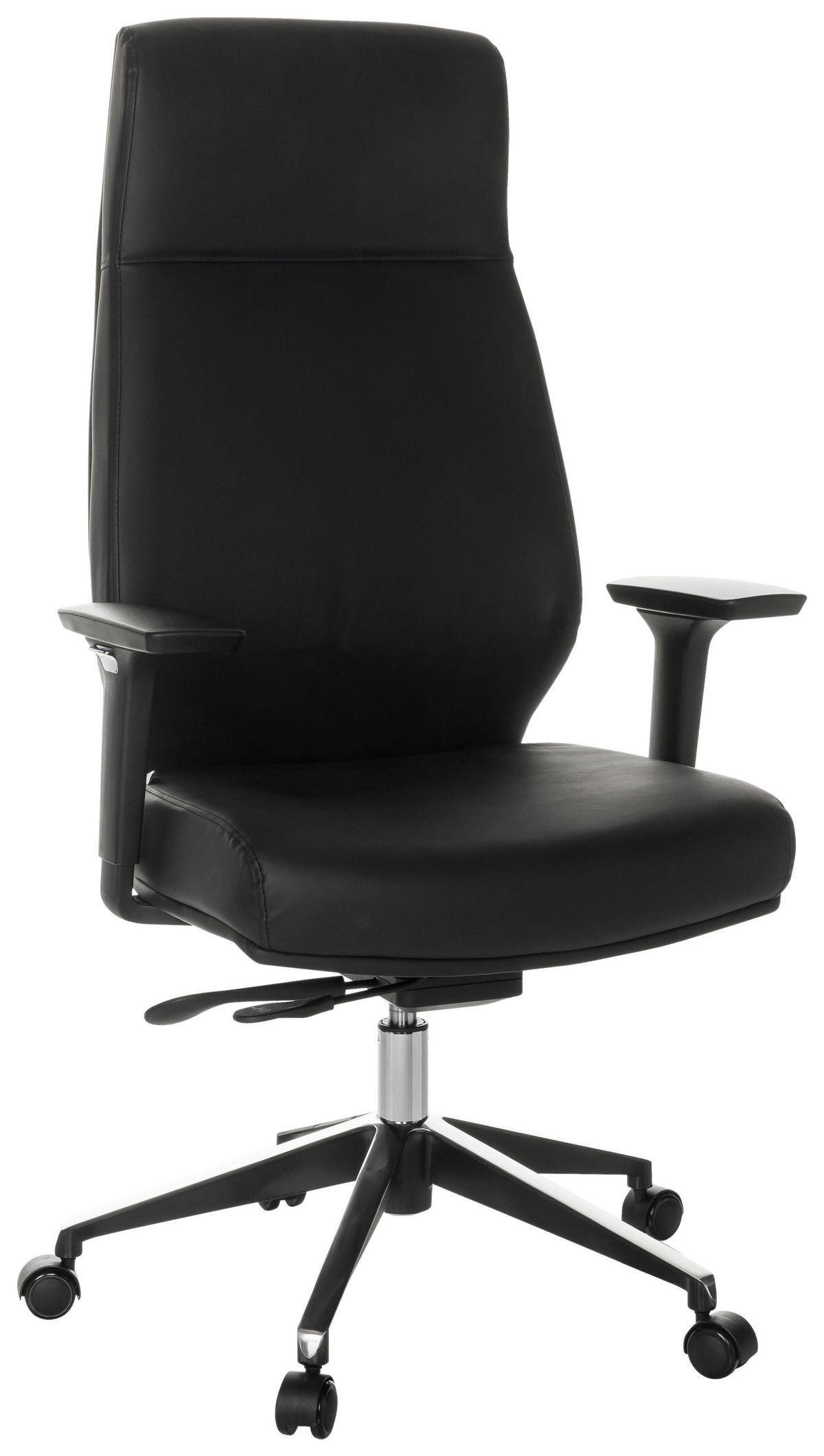 Chefsessel Vitoro ECO Schwarz - Schwarz, Basics, Leder/Kunststoff (68/123-130/68cm) - MID.YOU
