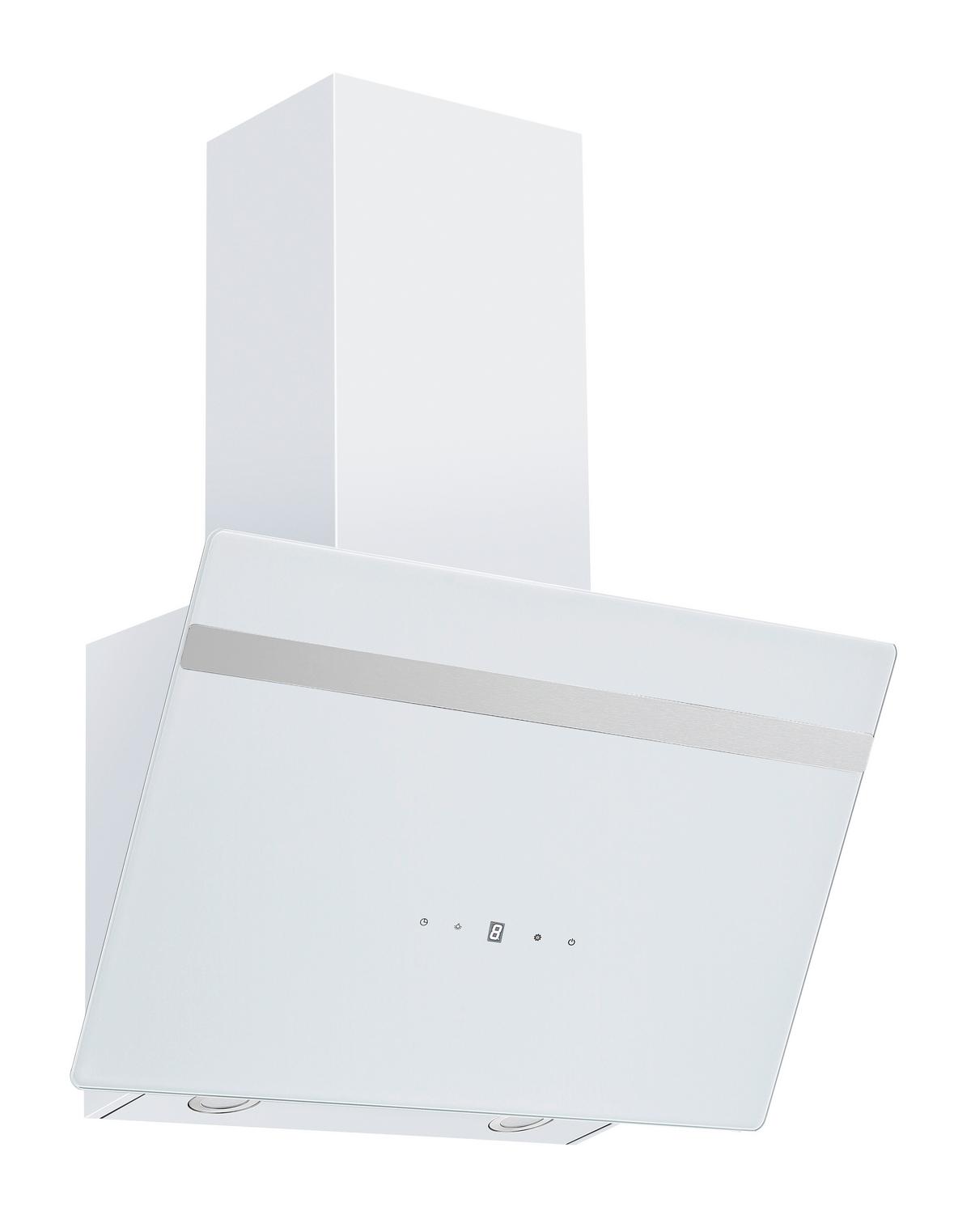 Dunstabzugshaube S20-60AWTH Weiß - Edelstahlfarben/Weiß, Basics, Glas/Metall (60/111.60/29.6cm) - PKM