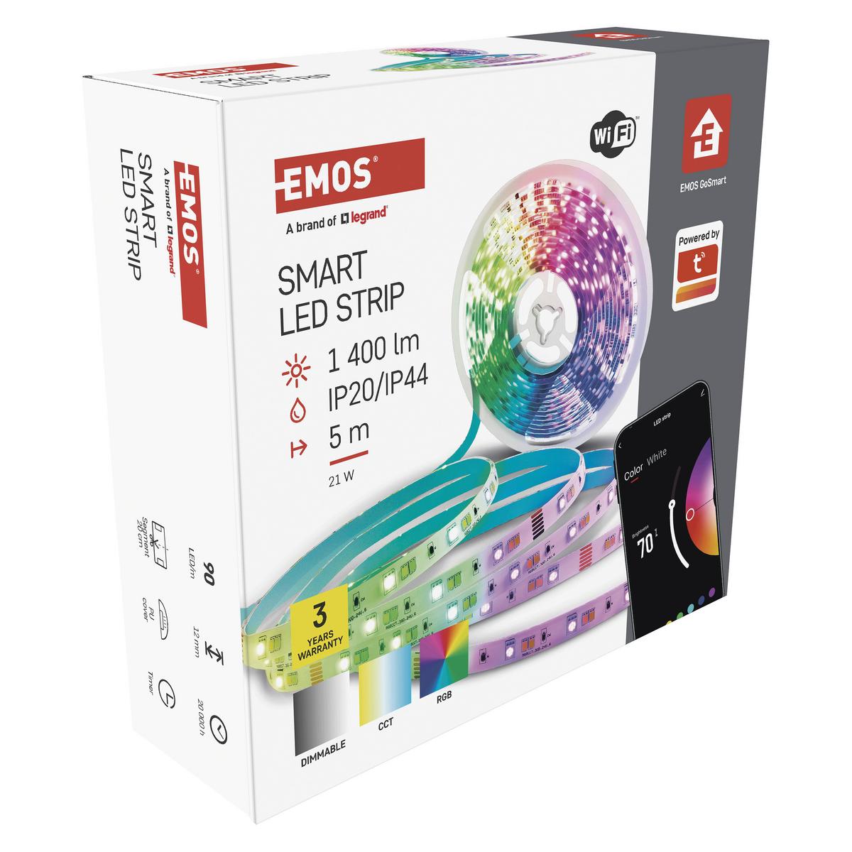 Led Szalag Gosmart  Kb. 5m - többszínű, Basics, műanyag (500cm)