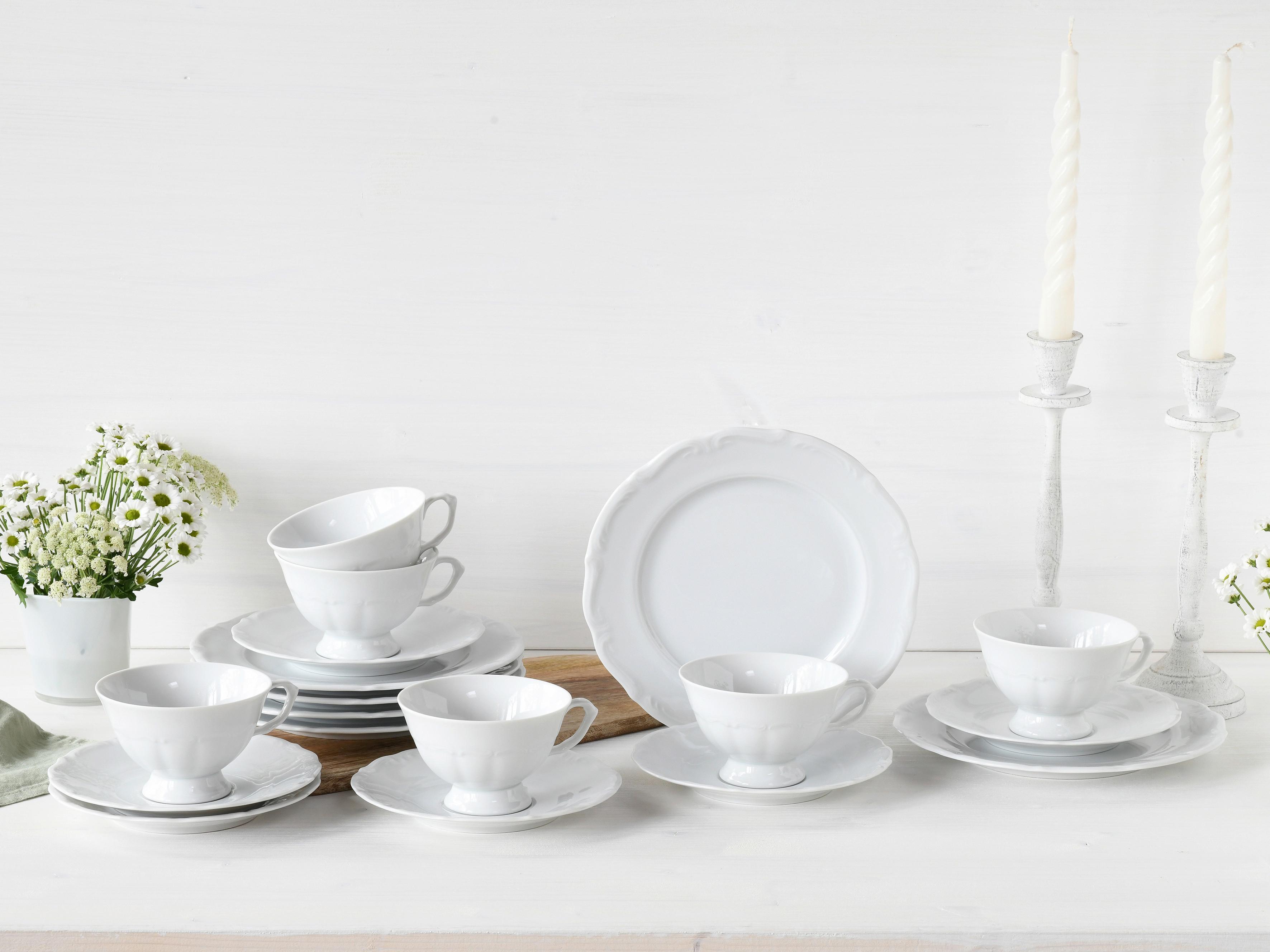 Kavni Servis Maria Theresia, 18-Delni - bela, Basics, keramika - Creatable