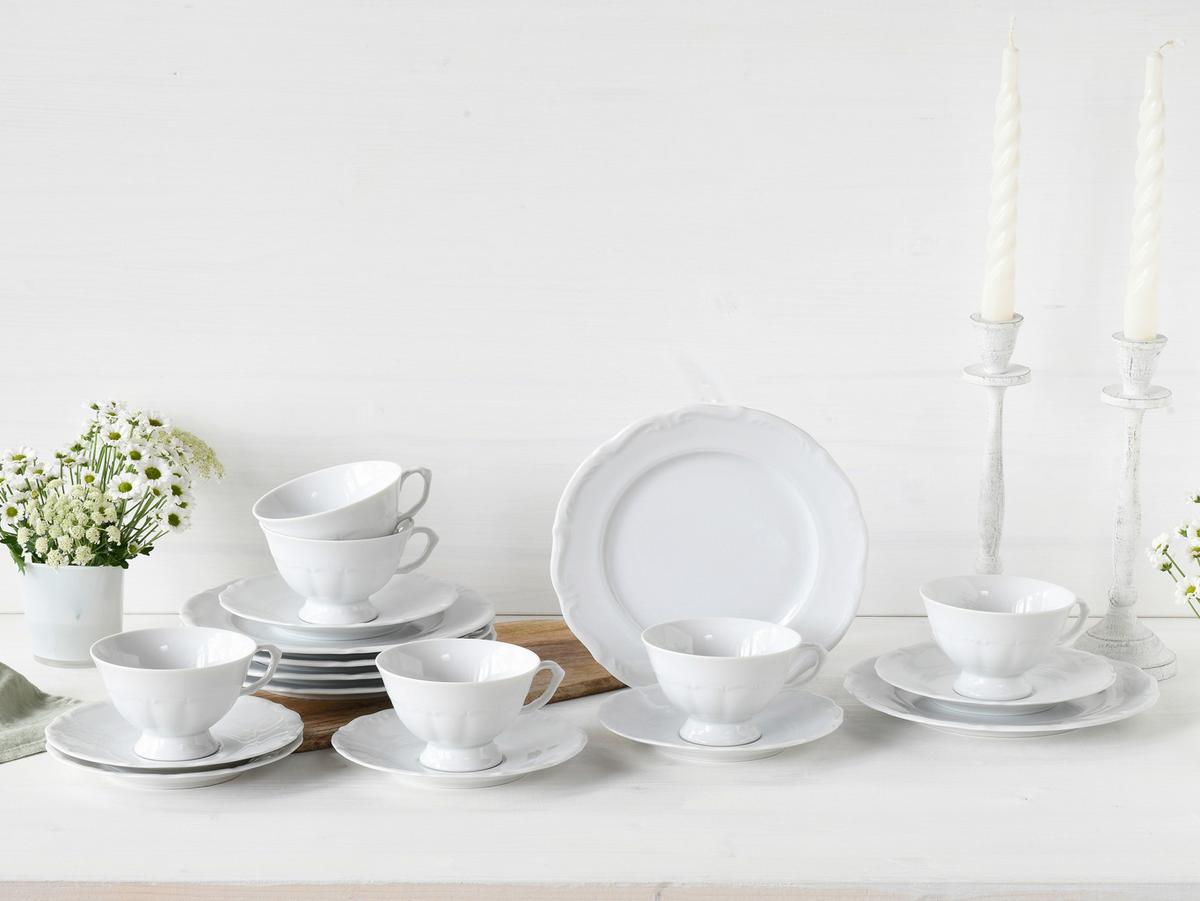 Kavni Servis Maria Theresia, 18-Delni - bela, Basics, keramika - Creatable