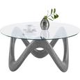 Couchtisch Glas Betonoptik - Klar/Grau, MODERN, Glas (90/44/90cm) - Modern Living Couchtisch Glas Betonoptik - Klar/Grau, MODERN, Glas (90/44/90cm) - Modern Living