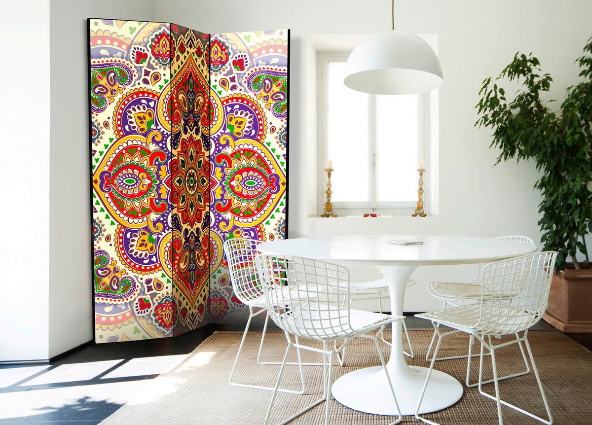 Paravan Unusual Exoticism, 3-Delni, Dvostranski - večbarvno, Basics, tekstil/les (135/172/3cm) - artgeist