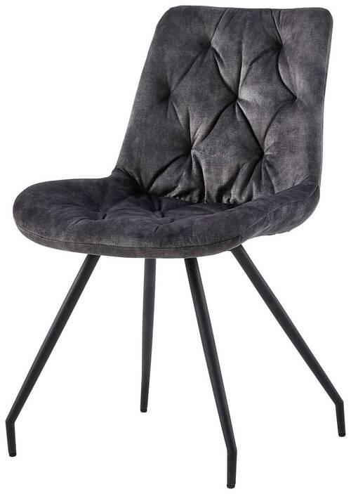 Scaun CLARA - auriu/negru, Modern, lemn/metal (51/88/63cm)