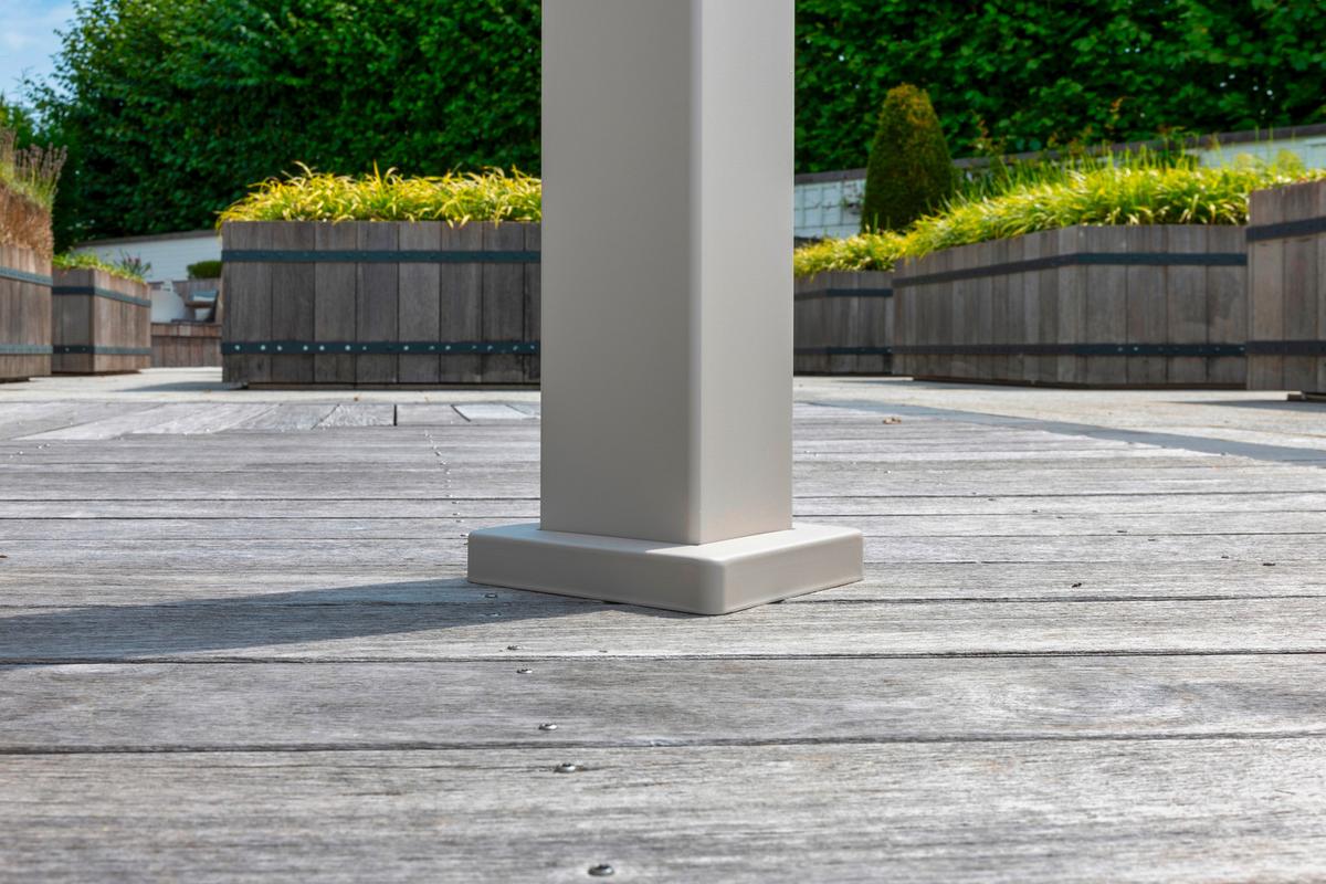 Pergola Deluxe ca. 300x250x300 cm Grau - Grau, LIFESTYLE, Metall (300/250/300cm) - Gardenson