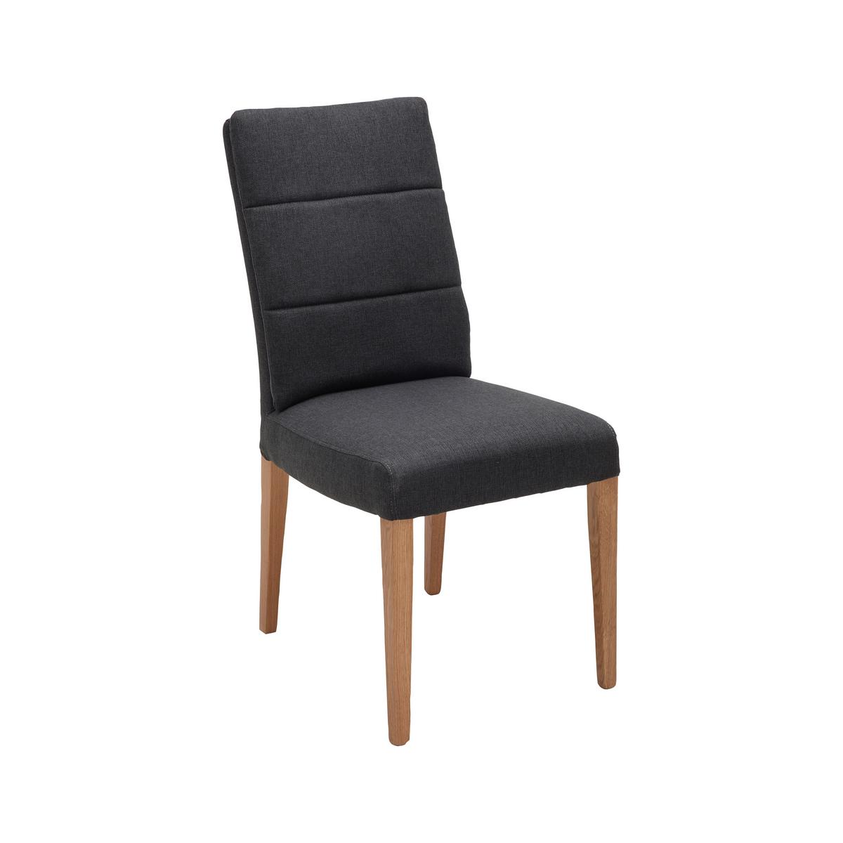 Stuhl Linda Eiche/Anthrazit - Anthrazit, MODERN, Holz/Textil (48/97/66cm) - Mömax
