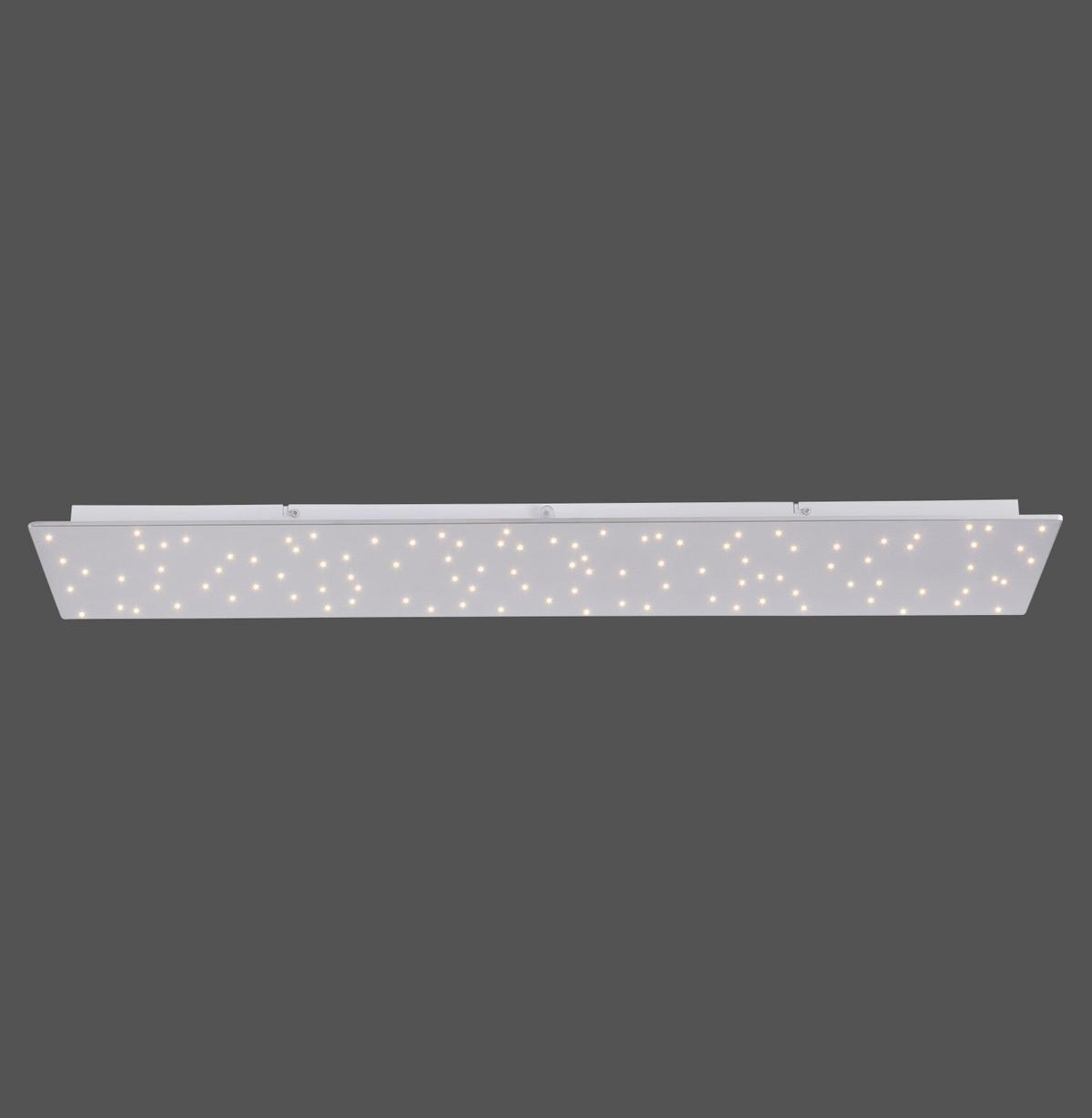 Deckenleuchte Sparkle max. 19 Watt - Silberfarben, Design, Metall (100/25/4cm)