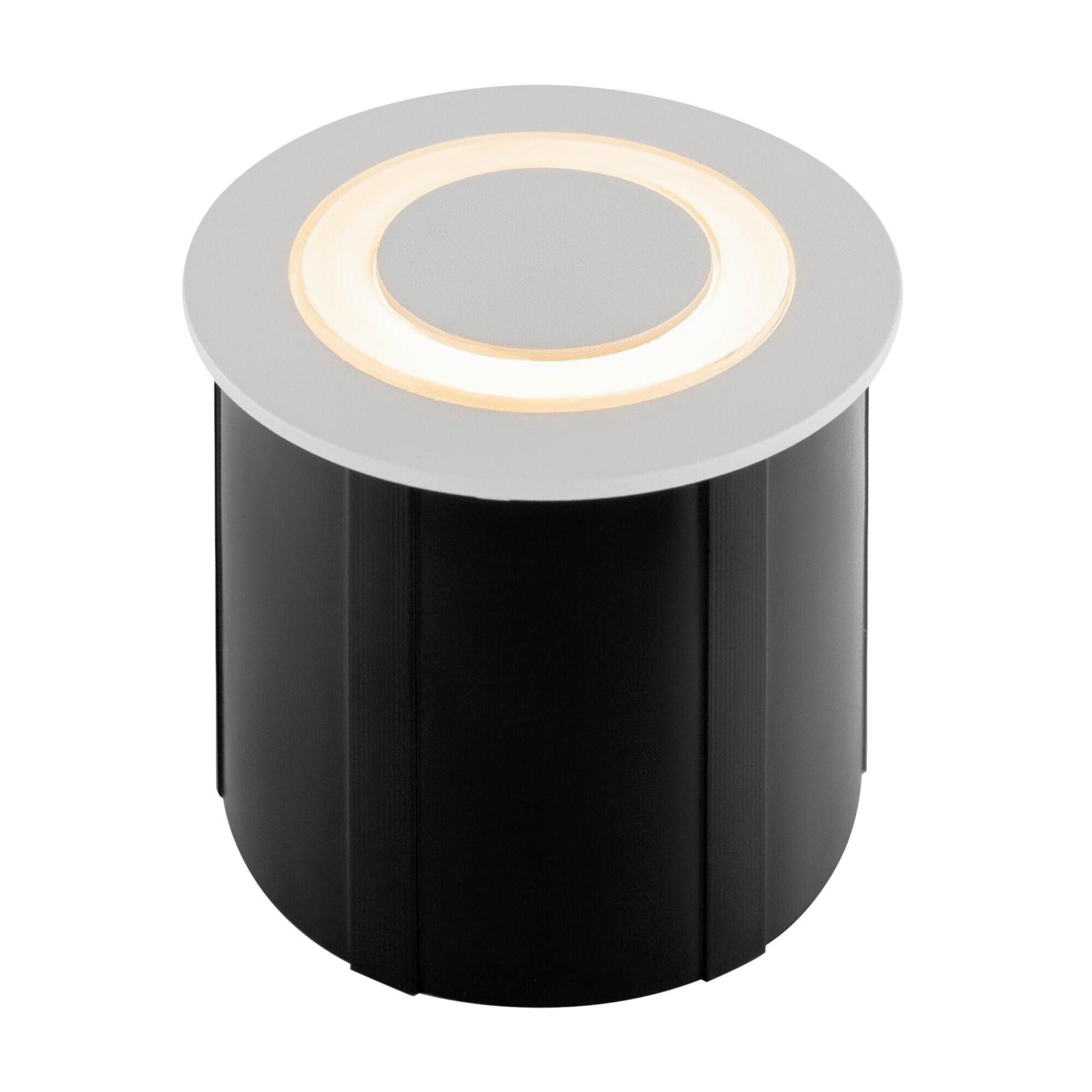 Wegeleuchte Limo Weiß max. 3 Watt - Schwarz/Weiß, Trend, Metall (6,2/6,2cm) - MAYTONI