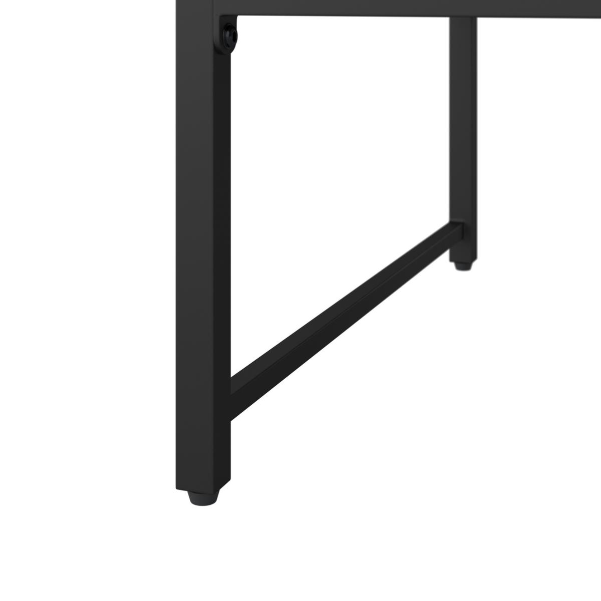 SOFA TARASOWA ARGOS - kolor naturalny/czarny, Modern, metal/drewno (125/67,5/63,5cm) - Ambia Garden