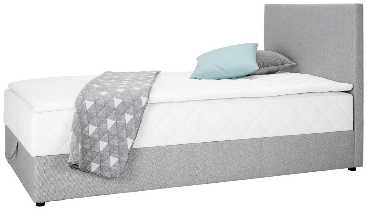 Boxbett Boxy in Grau ca. 90x200cm - Grau, KONVENTIONELL, Textil (90/200cm) - Based
