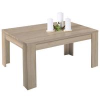 Dohányzóasztal Tölgy Színű Dalos - Sonoma tölgy/fehér, Konventionell, faalapú anyag (90/45,5/50cm)