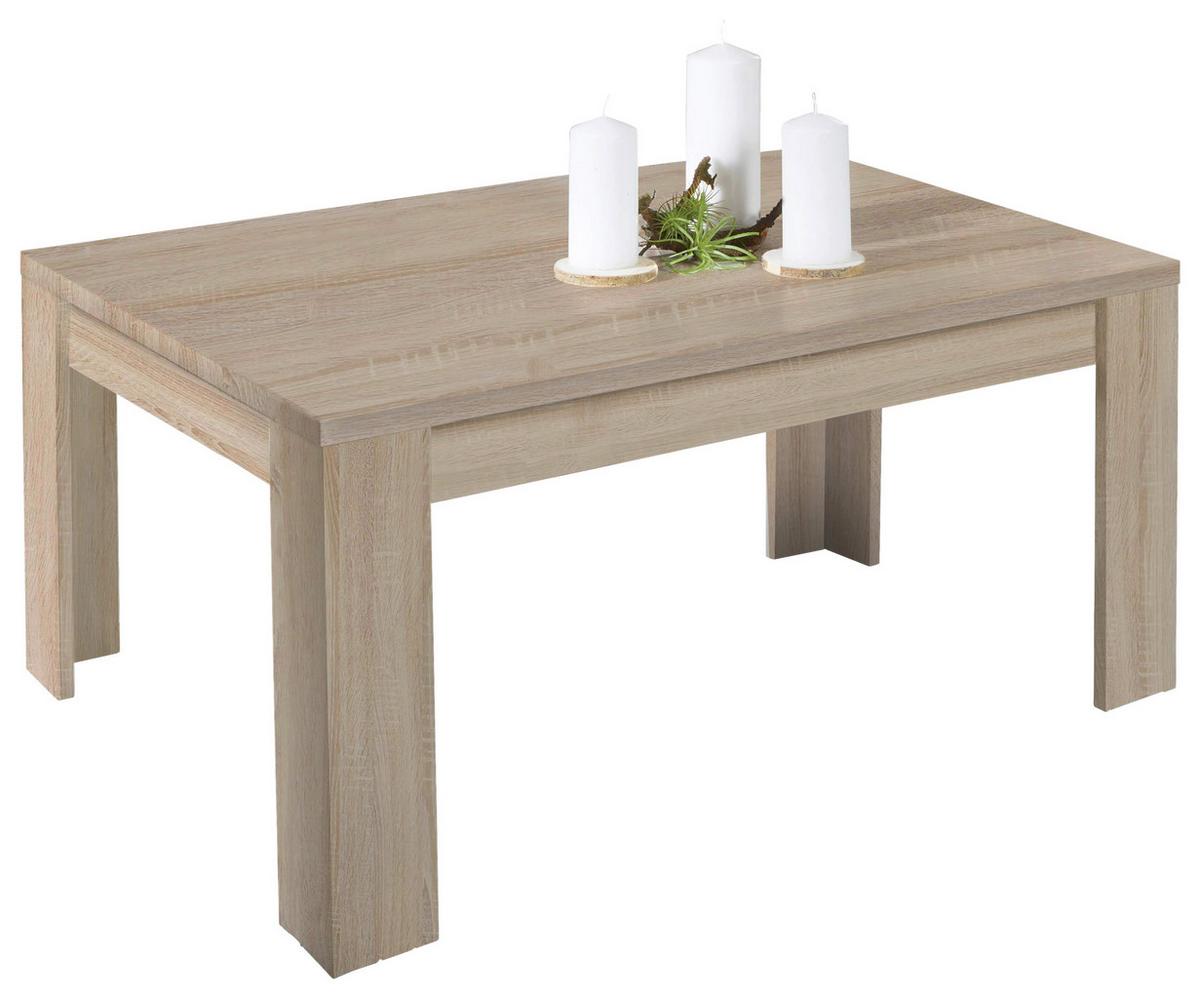 Dohányzóasztal Tölgy Színű Dalos - Sonoma tölgy/fehér, Konventionell, faalapú anyag (90/45,5/50cm)