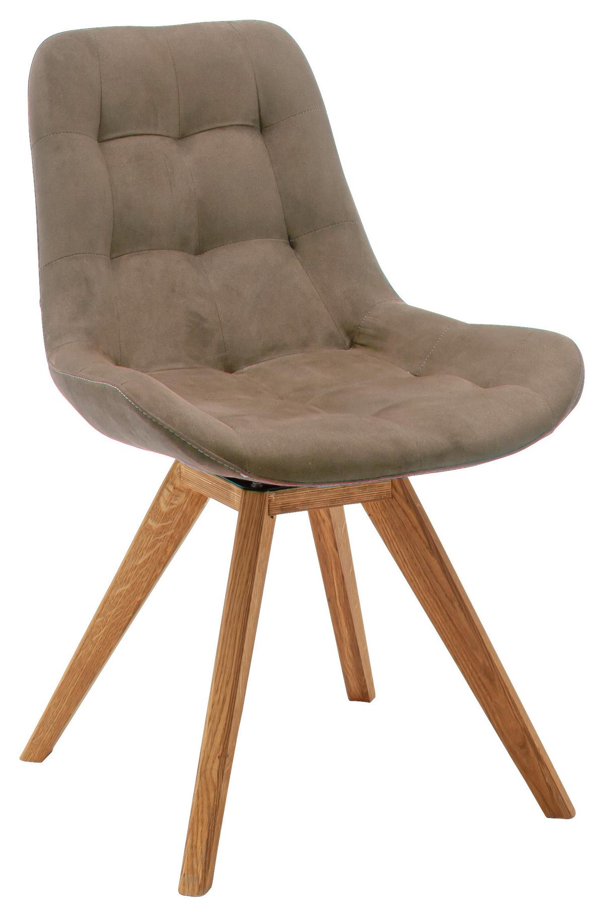 KRZESŁO BELFAST - cappuccino, Konventionell, tkanina/drewno (56/84/63cm) - Carryhome