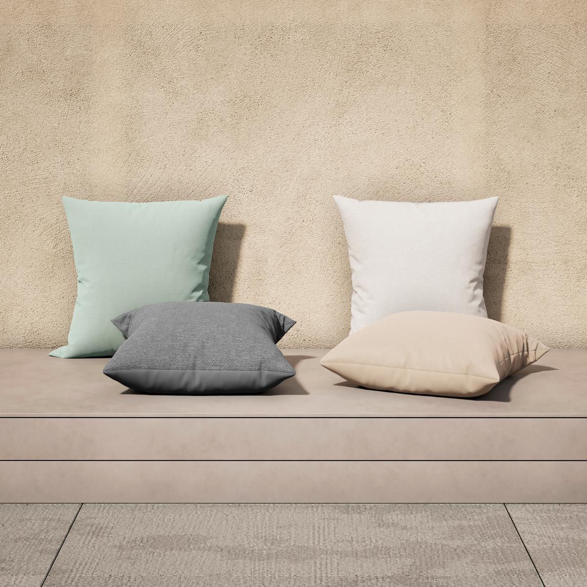 Outdoorkissen Divina Grün ca. 45x45 cm - Grün, MODERN, Textil (45/4/45cm) - Bessagi Garden