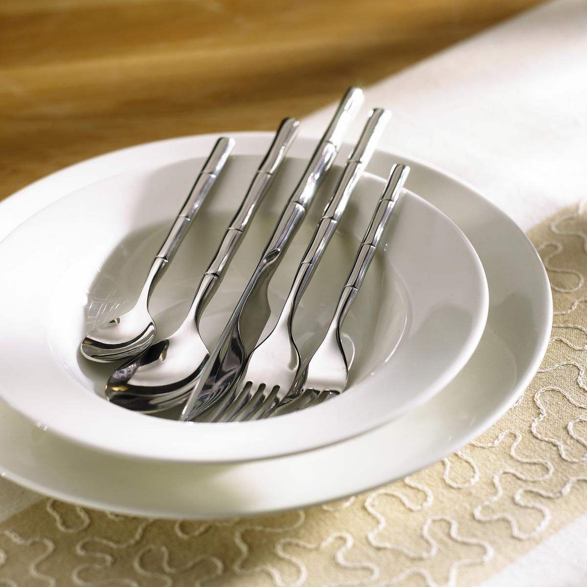 Besteckset Nicole aus Metall, 30-teilig - Edelstahlfarben, LIFESTYLE, Metall - Mömax