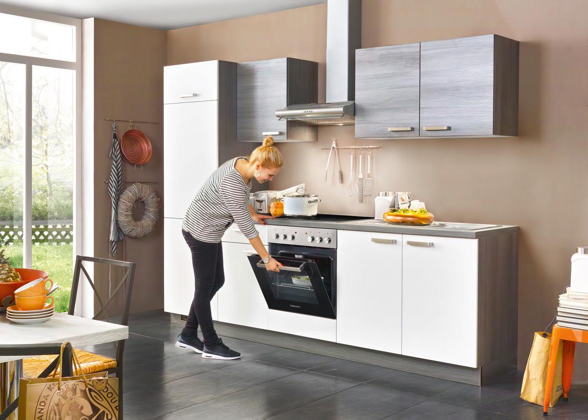 Kuhinjski Blok Z Aparati Win -Based- - sivi hrast/bela, Basics, leseni material (270cm) - Based