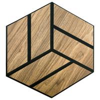 Akustični Panel Wien, 4-Delni Set, Barva Hrasta - hrast artisan, Moderno, umetna masa (34,5/30/0,09cm)