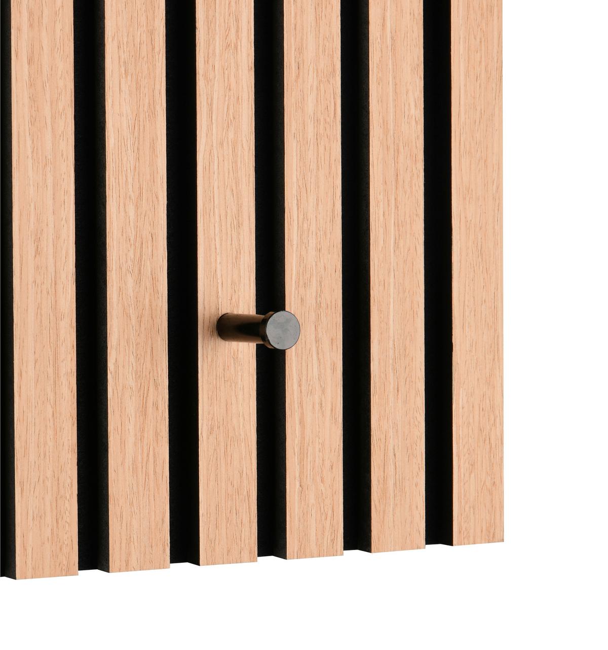 Garderobenleiste Grace Eiche Artisan - Eiche Artisan, MODERN, Holzwerkstoff/Textil (60/30/7cm) - Mömax