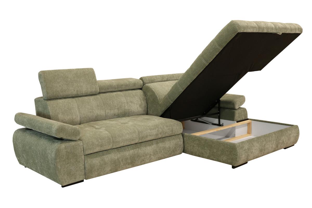 Kutna Garnitura Vegas - crna, Design, drvo/tekstil (294/173cm) - Modern Living