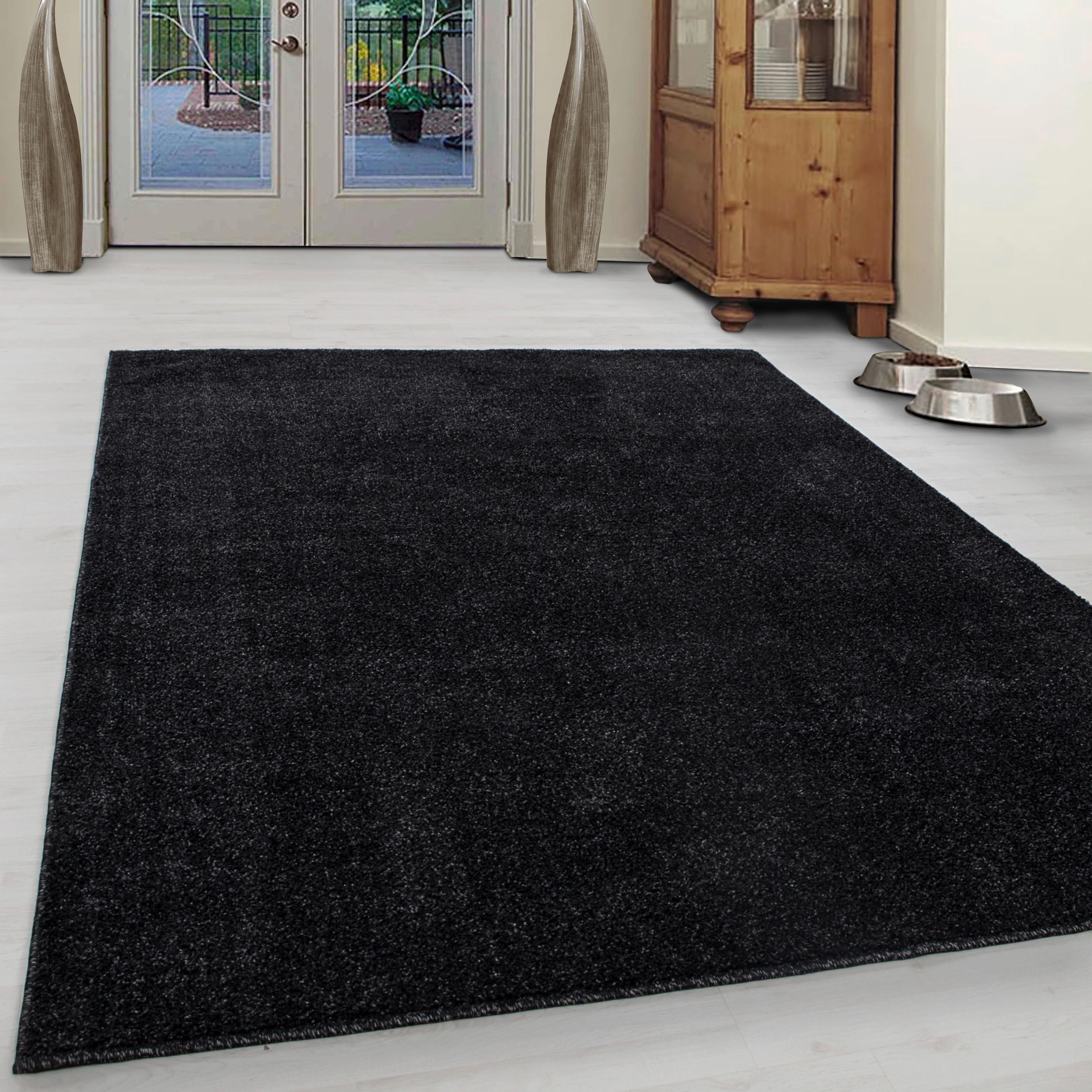Hochflorteppich Ata Anthrazit ca. 60x100cm - Anthrazit, Design, Textil (60/100cm) - Novel