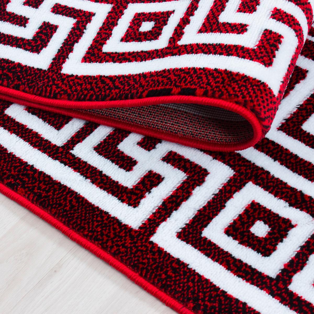 Flachwebeteppich Parma Rot ca. 240x340cm - Rot, Design, Textil (240/340cm) - Novel