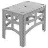 Campingtisch Timo Grau - Grau, KONVENTIONELL, Kunststoff (70/45/55cm)