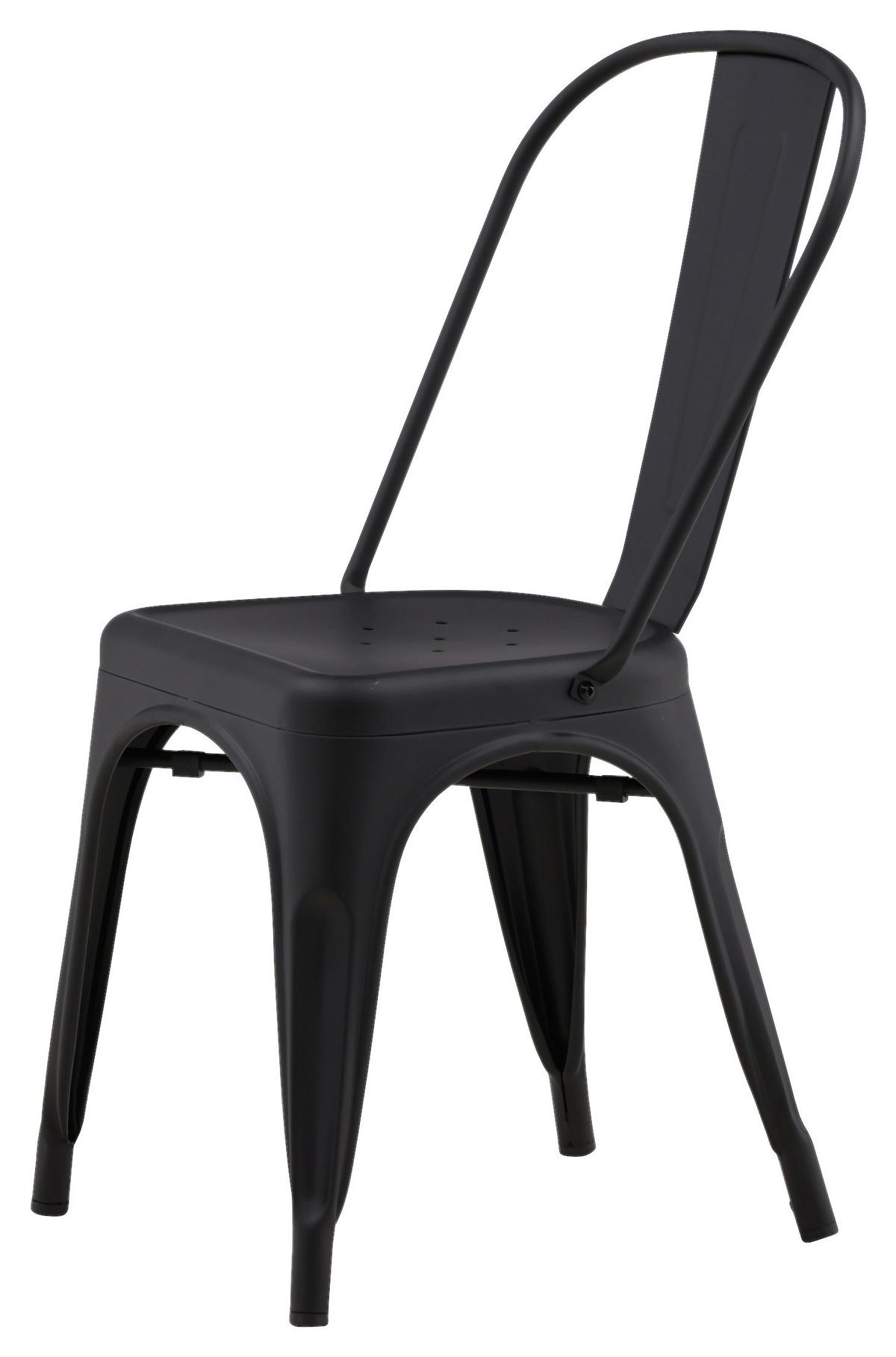 STUHL-SET TEMPE - Schwarz, Design, Metall (45/85/53cm) - Livetastic