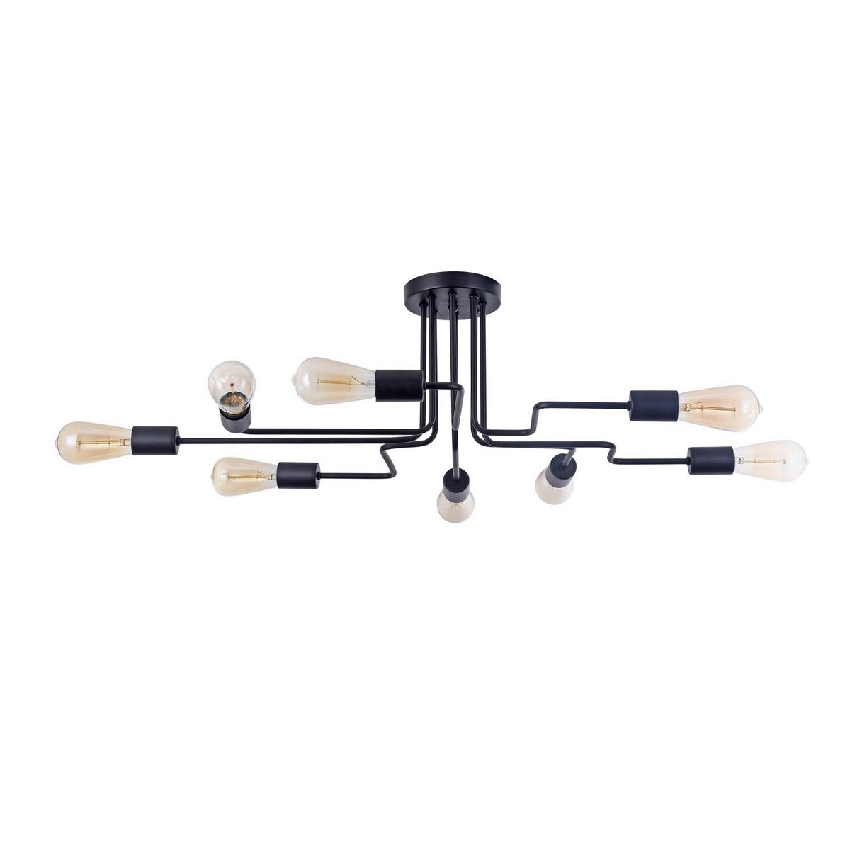 Deckenleuchte Gilbert Schwarz max. 60 Watt - Schwarz, Trend, Metall (87/59/22.7cm) - MAYTONI