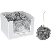 Glob de Crăciun Twisto, Ø cca. 8 cm - argintiu, Konventionell, plastic (8cm)