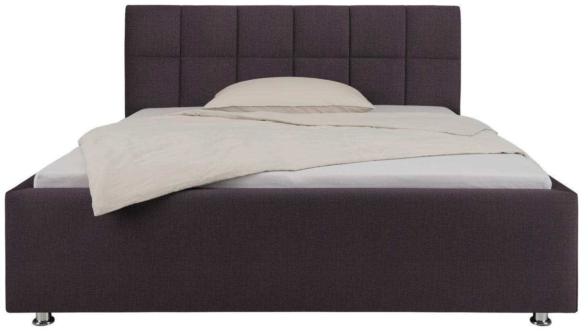 Oblazinjena Postelja Bogner, 180x200, Rjava - barve kroma/rjava, Konvencionalno, tekstil (180/200cm) - Premium Living
